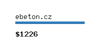 ebeton.cz Website value calculator