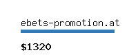 ebets-promotion.at Website value calculator