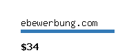 ebewerbung.com Website value calculator
