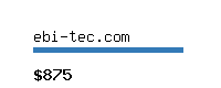 ebi-tec.com Website value calculator