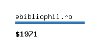 ebibliophil.ro Website value calculator