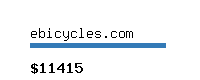 ebicycles.com Website value calculator