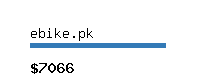 ebike.pk Website value calculator