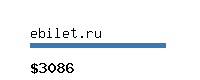 ebilet.ru Website value calculator