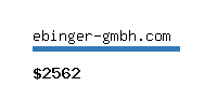 ebinger-gmbh.com Website value calculator