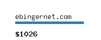 ebingernet.com Website value calculator
