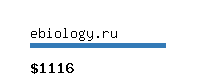 ebiology.ru Website value calculator