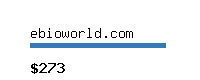ebioworld.com Website value calculator