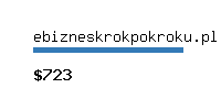 ebizneskrokpokroku.pl Website value calculator