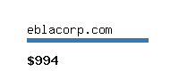 eblacorp.com Website value calculator