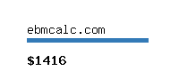 ebmcalc.com Website value calculator