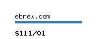 ebnew.com Website value calculator