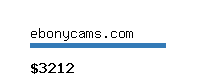 ebonycams.com Website value calculator