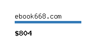 ebook668.com Website value calculator