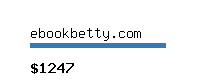ebookbetty.com Website value calculator