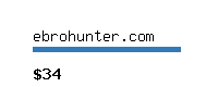 ebrohunter.com Website value calculator