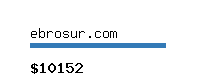 ebrosur.com Website value calculator