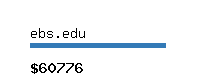 ebs.edu Website value calculator
