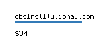 ebsinstitutional.com Website value calculator