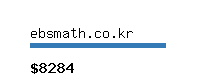 ebsmath.co.kr Website value calculator