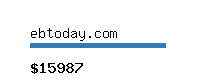 ebtoday.com Website value calculator