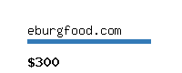 eburgfood.com Website value calculator
