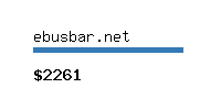 ebusbar.net Website value calculator
