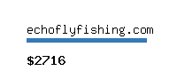 echoflyfishing.com Website value calculator