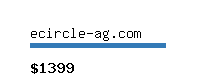 ecircle-ag.com Website value calculator