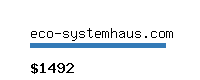 eco-systemhaus.com Website value calculator