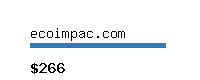 ecoimpac.com Website value calculator