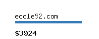 ecole92.com Website value calculator