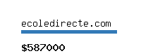 ecoledirecte.com Website value calculator