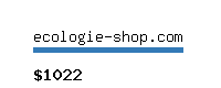 ecologie-shop.com Website value calculator