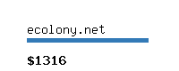 ecolony.net Website value calculator