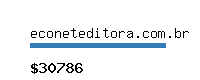 econeteditora.com.br Website value calculator