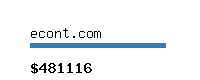 econt.com Website value calculator