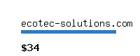 ecotec-solutions.com Website value calculator