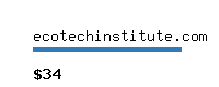 ecotechinstitute.com Website value calculator