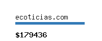 ecoticias.com Website value calculator