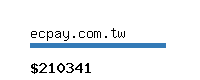 ecpay.com.tw Website value calculator