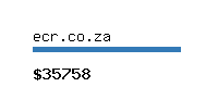 ecr.co.za Website value calculator