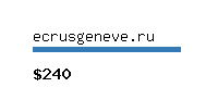 ecrusgeneve.ru Website value calculator