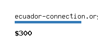 ecuador-connection.org Website value calculator