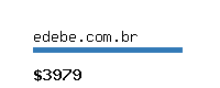 edebe.com.br Website value calculator