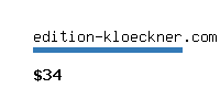 edition-kloeckner.com Website value calculator