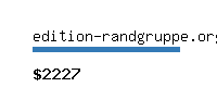 edition-randgruppe.org Website value calculator