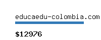 educaedu-colombia.com Website value calculator