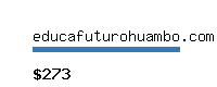 educafuturohuambo.com Website value calculator