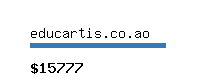 educartis.co.ao Website value calculator